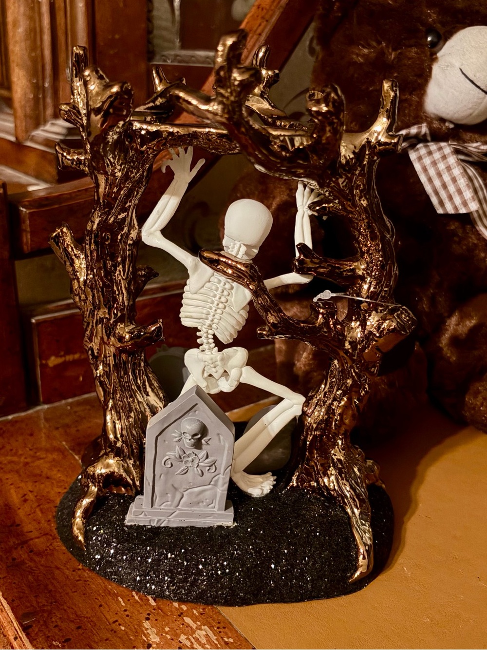 Halloween Bath & Body Works Skeleton Candle Holder - Picture 4 of 5